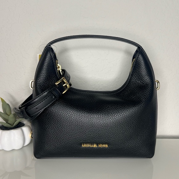 Michael Kors Ember Small Messenger Crossbody Bag Black NWT - Picture 1 of 6